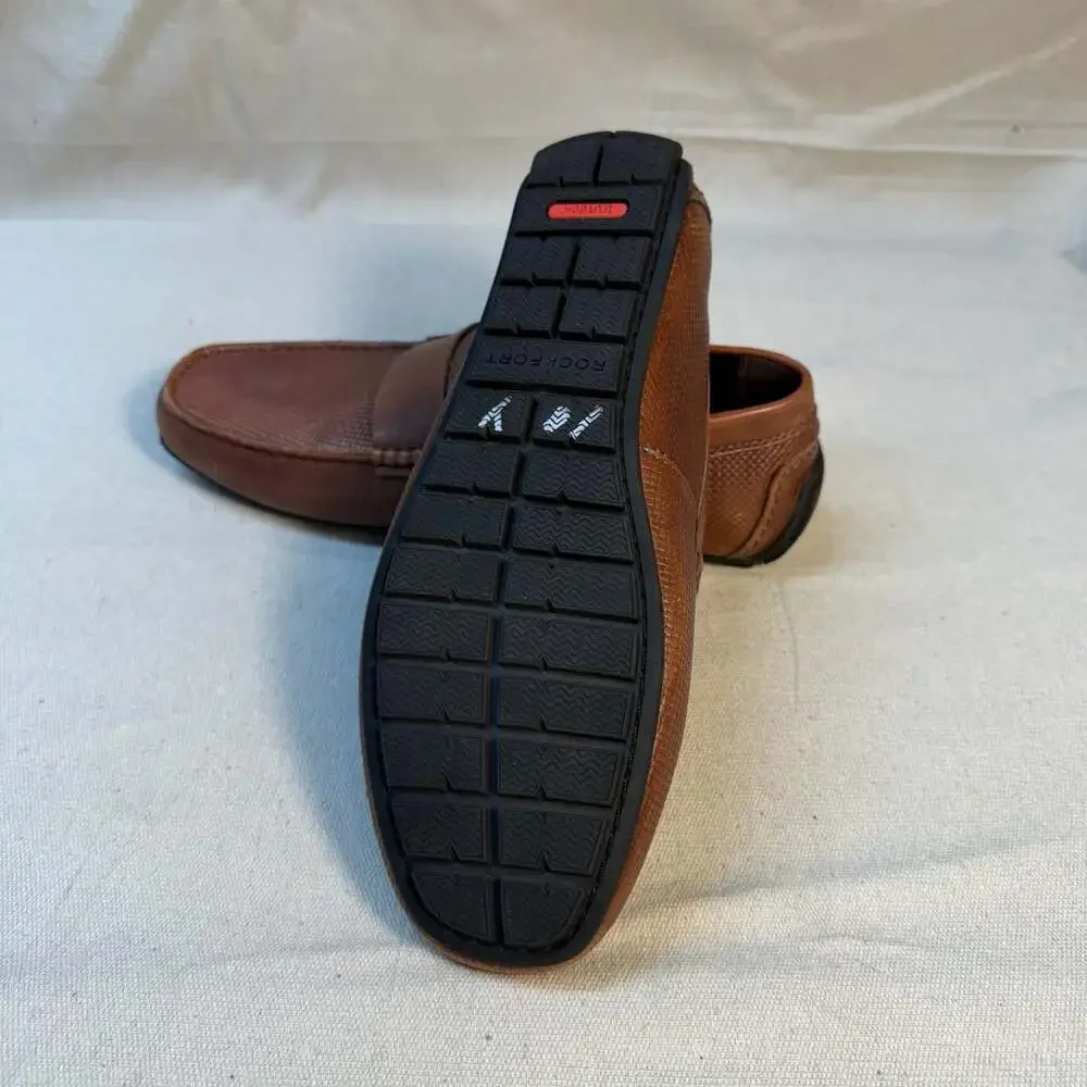 Rockport Tayo Slip-On Loafer Brown Embossed Leather